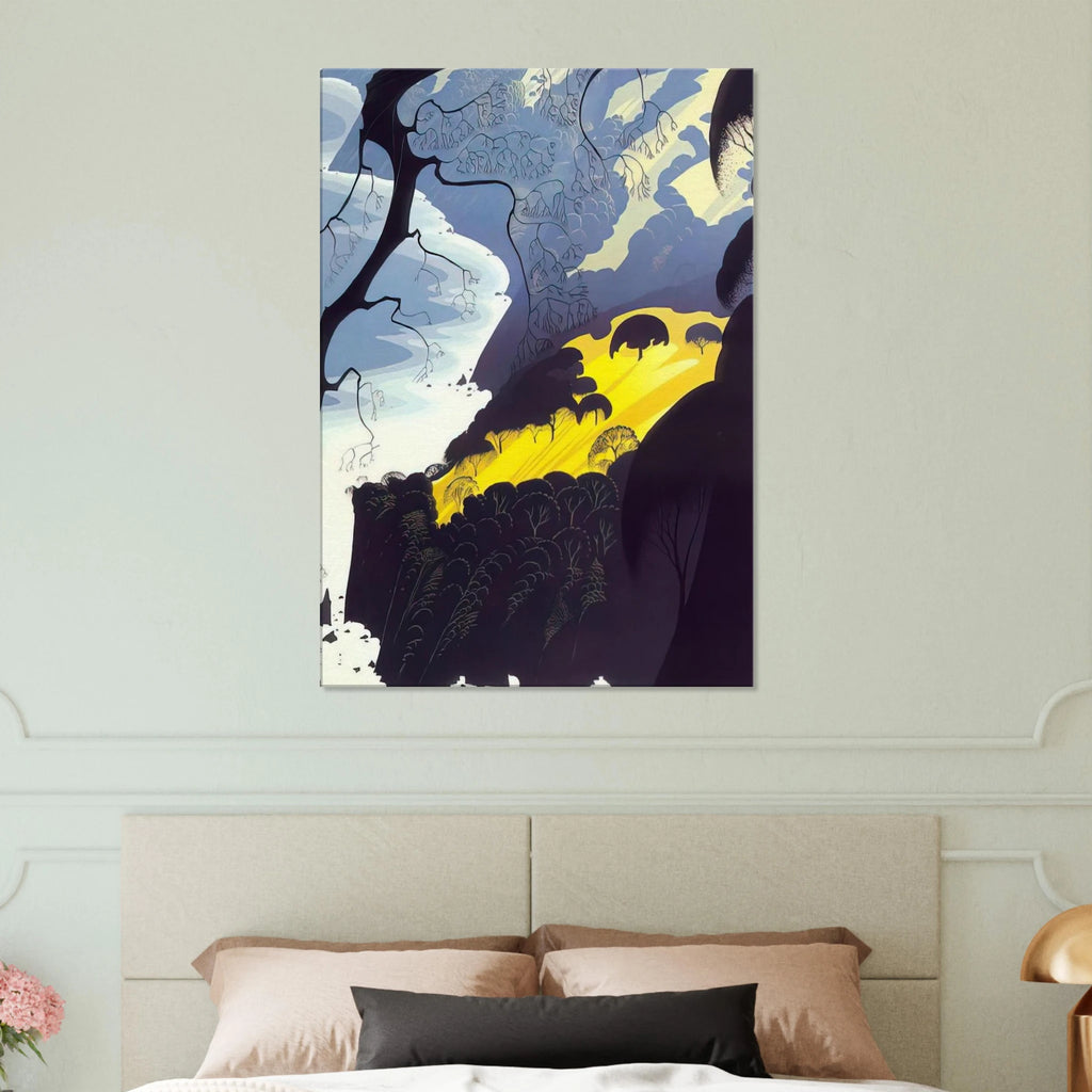 Carmel Highlands Canvas | Eyvind Earle Canvas | Eyvind Earle Prints