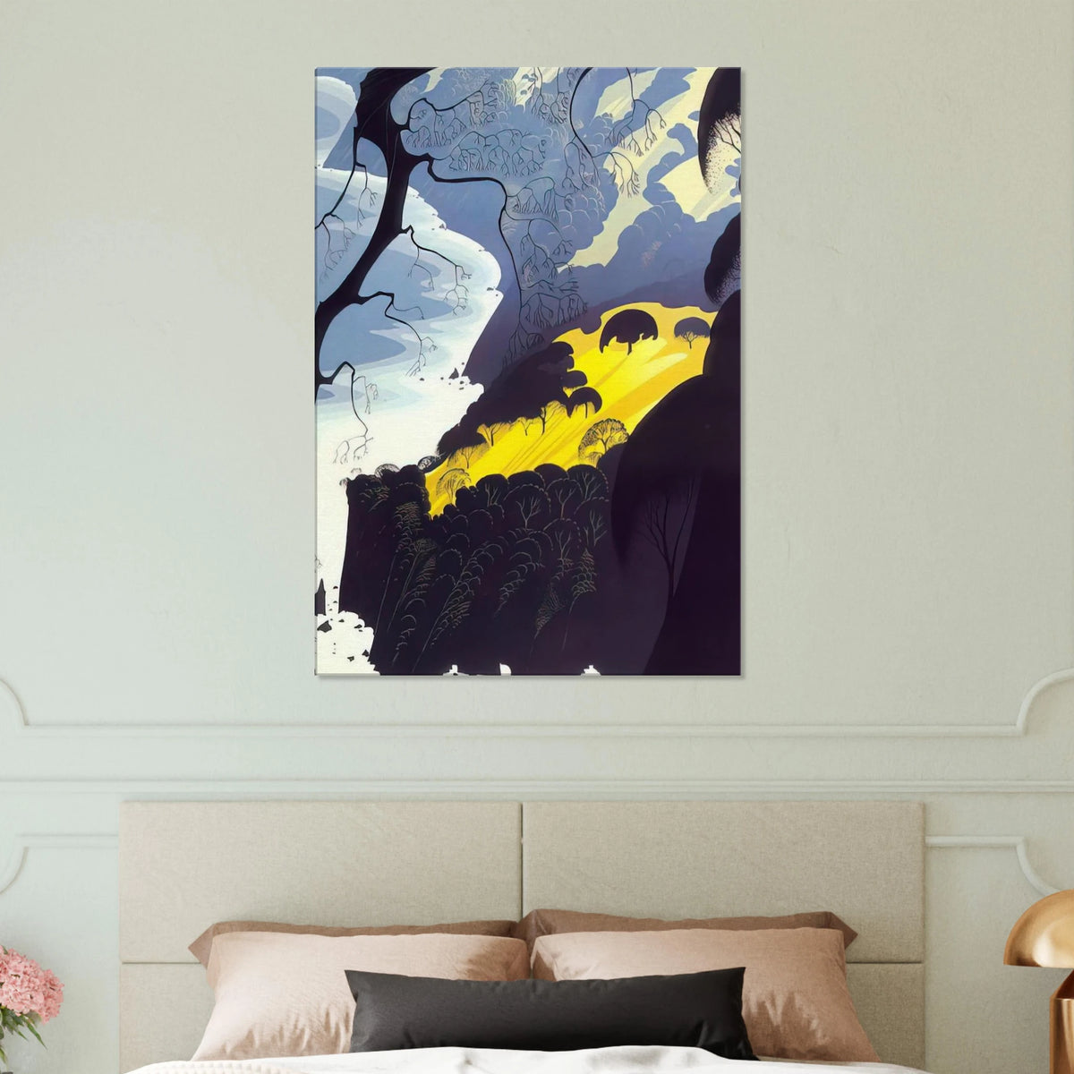 Carmel Highlands Canvas | Eyvind Earle Canvas | Eyvind Earle Prints