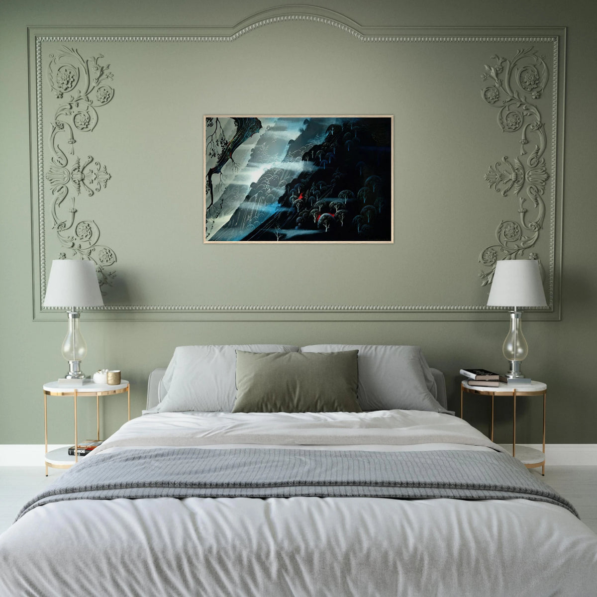 Coastline Fogl Framed Poster | Eyvind Earle Framed Prints Wall Art | Eyvind Earle Prints