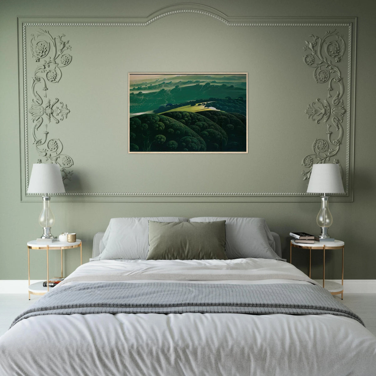 Morning Fog Framed Poster | Eyvind Earle Framed Prints Wall Art | Eyvind Earle Prints