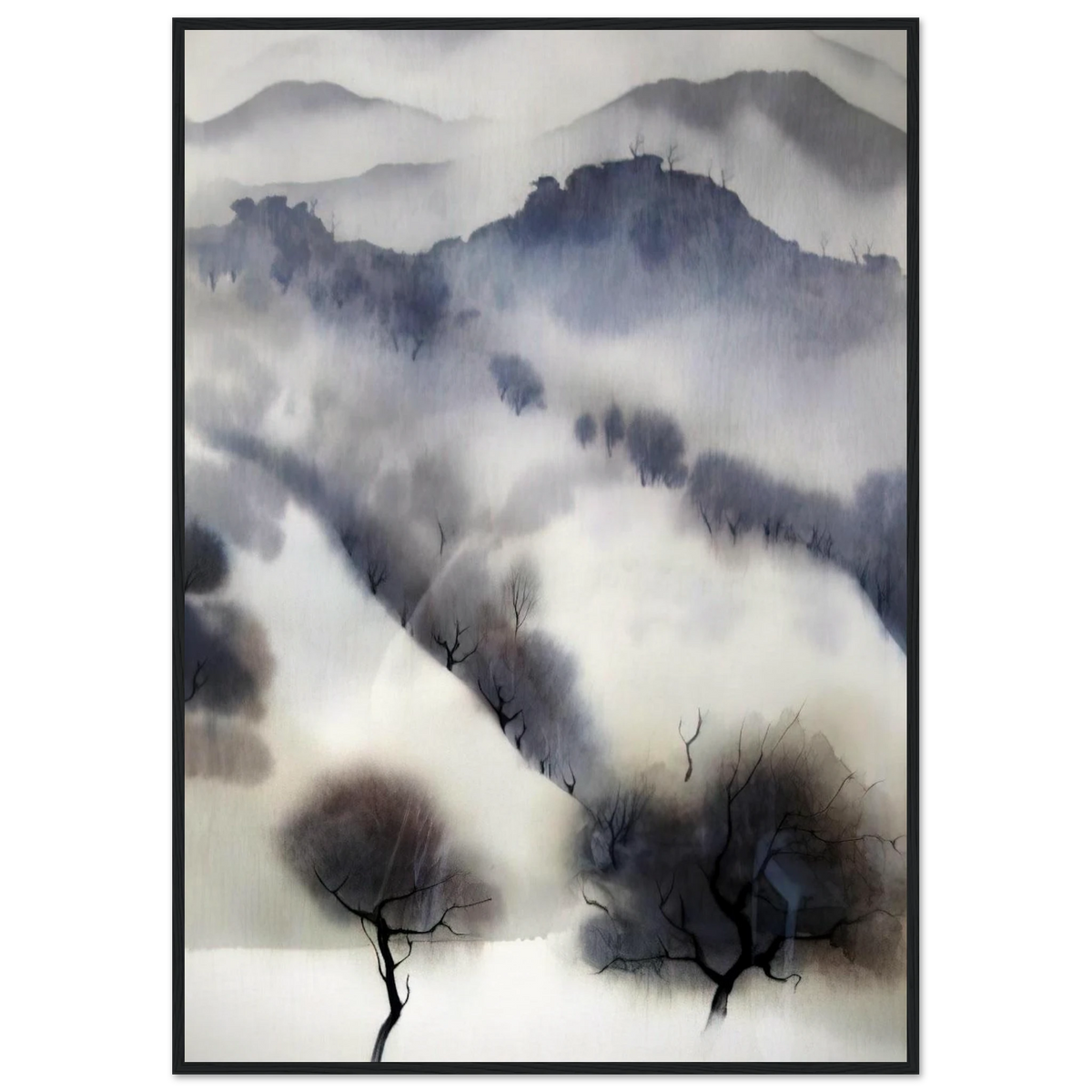 California landscape Framed Poster | Eyvind Earle Framed Prints Wall Art | Eyvind Earle Prints