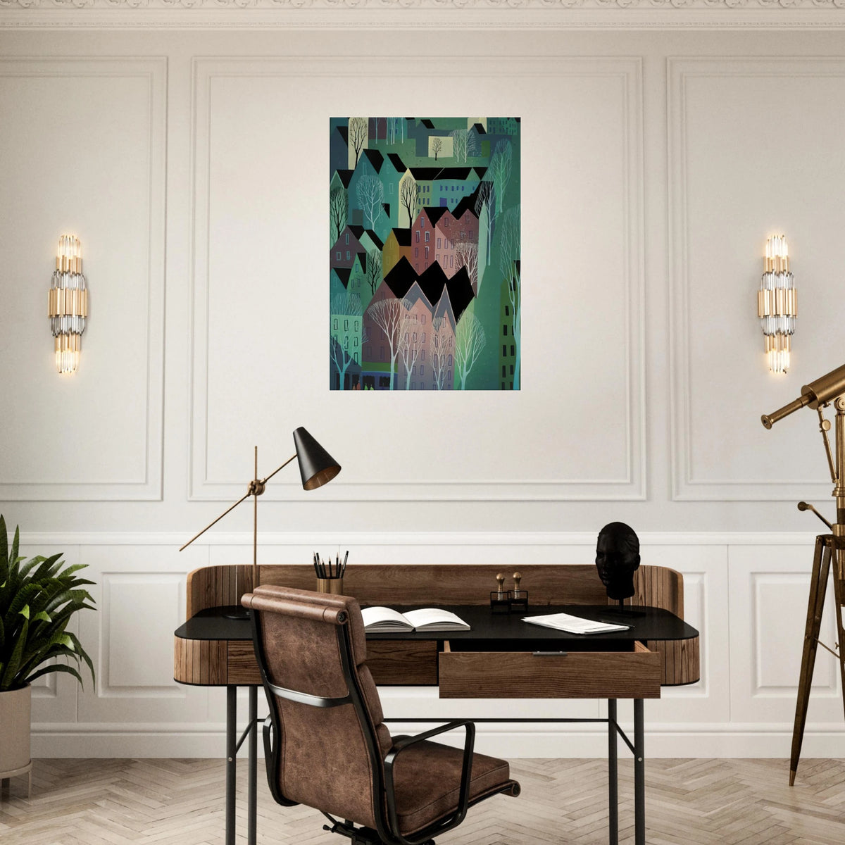 Village Canvas | Eyvind Earle Canvas | Eyvind Earle Prints