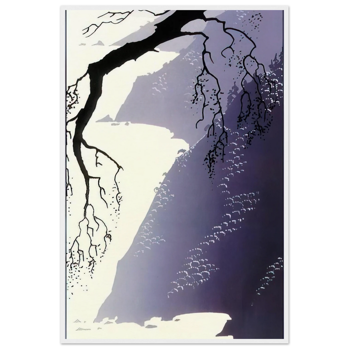 Gray Mist Framed Poster | Eyvind Earle Framed Prints Wall Art | Eyvind Earle Prints