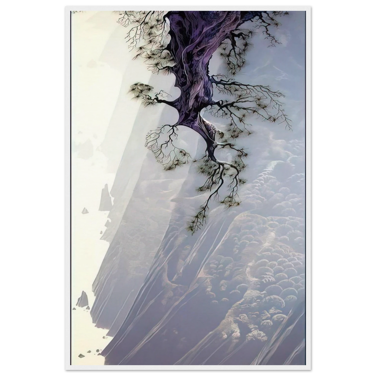 Mountain Rise Framed Poster | Eyvind Earle Framed Prints Wall Art | Eyvind Earle Prints
