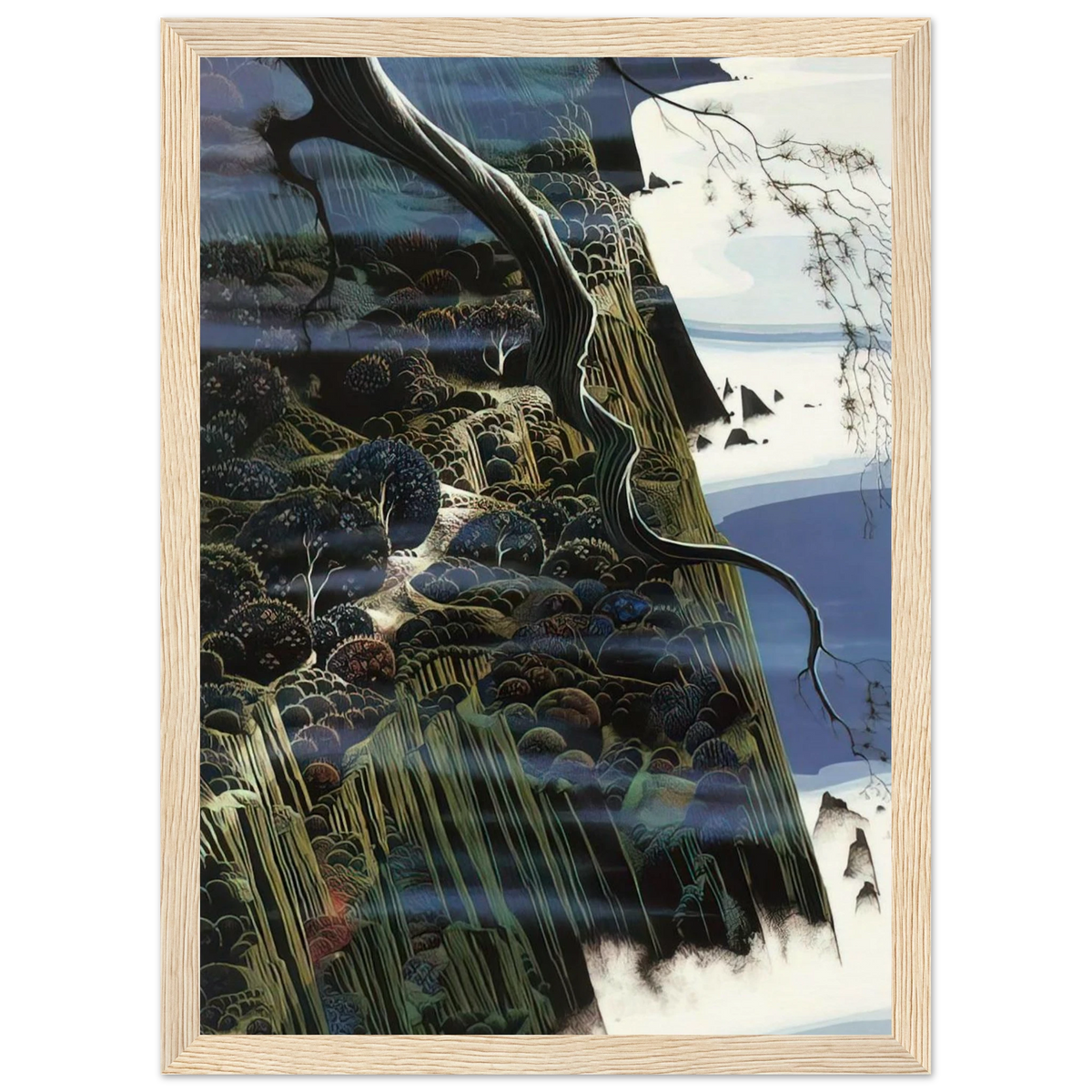 From Out of the Sea Framed Poster | Eyvind Earle Framed Prints Wall Art | Eyvind Earle Prints