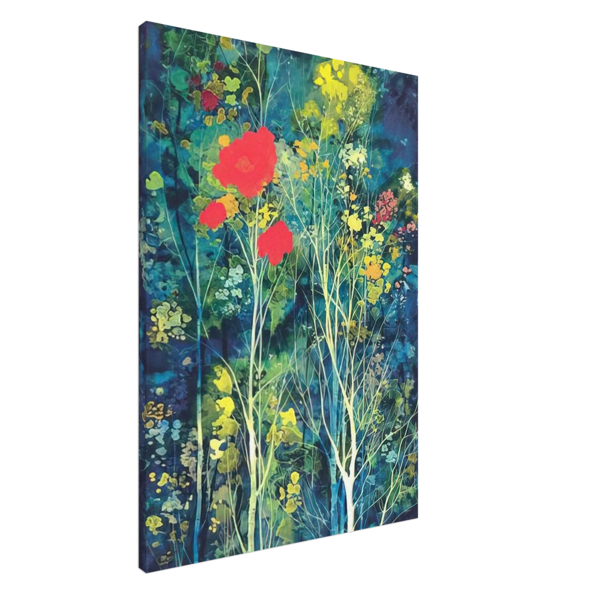 Poppies and Flowers Canvas | Eyvind Earle Canvas | Eyvind Earle Prints