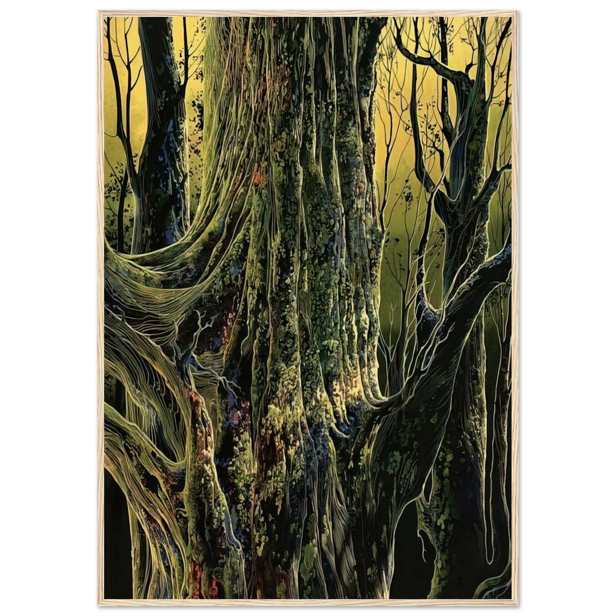 Ancient Tree Framed Poster | Eyvind Earle Framed Prints Wall Art | Eyvind Earle Prints
