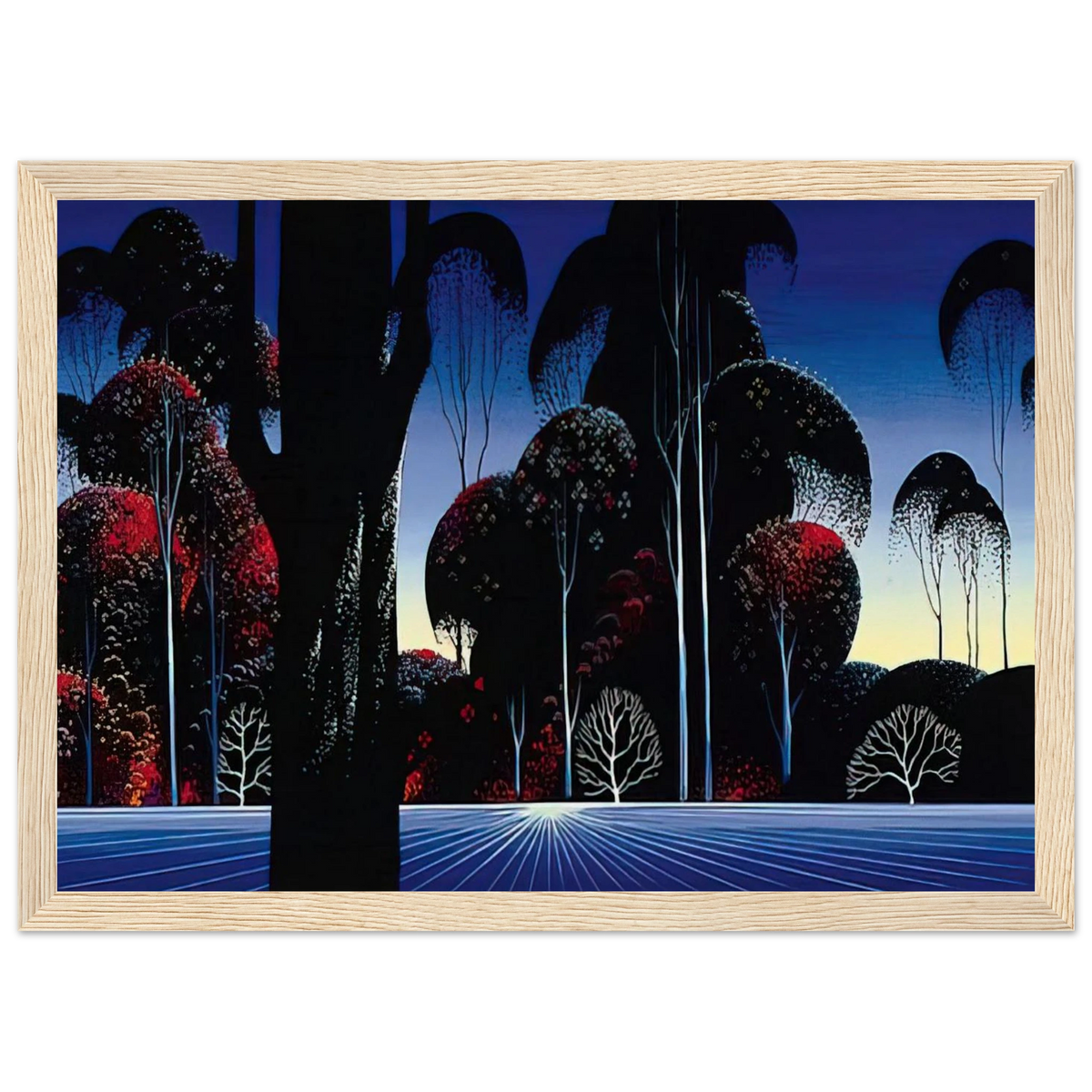 Dark Silence Framed Poster | Eyvind Earle Framed Prints Wall Art | Eyvind Earle Prints