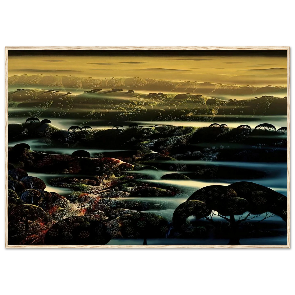 The Valley's Wild Framed Poster | Eyvind Earle Framed Prints Wall Art | Eyvind Earle Prints