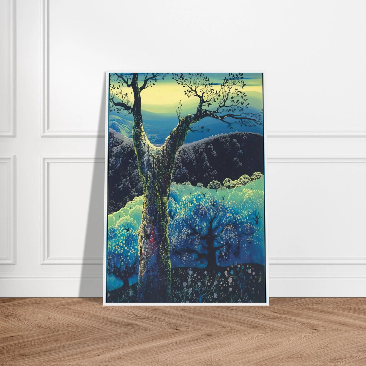Orchard in Bloom Framed Poster | Eyvind Earle Framed Prints Wall Art | Eyvind Earle Prints