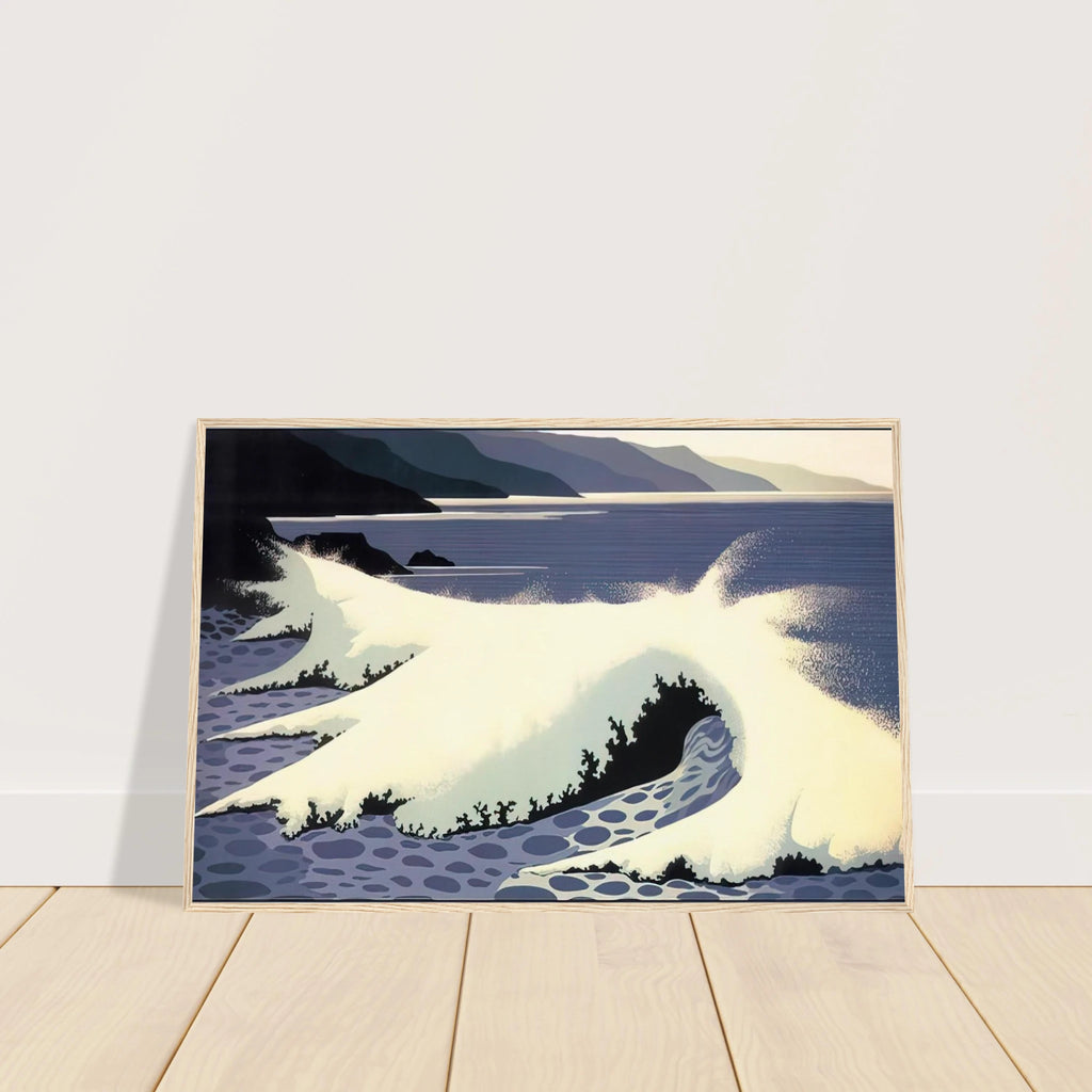 The White Wave Framed Poster | Eyvind Earle Framed Prints Wall Art | Eyvind Earle Prints