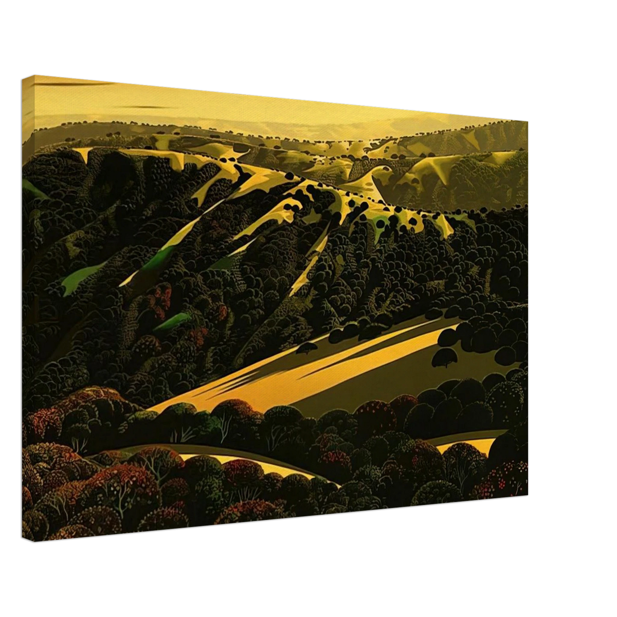 Santa Cruz Mountains Canvas | Eyvind Earle Canvas | Eyvind Earle Prints