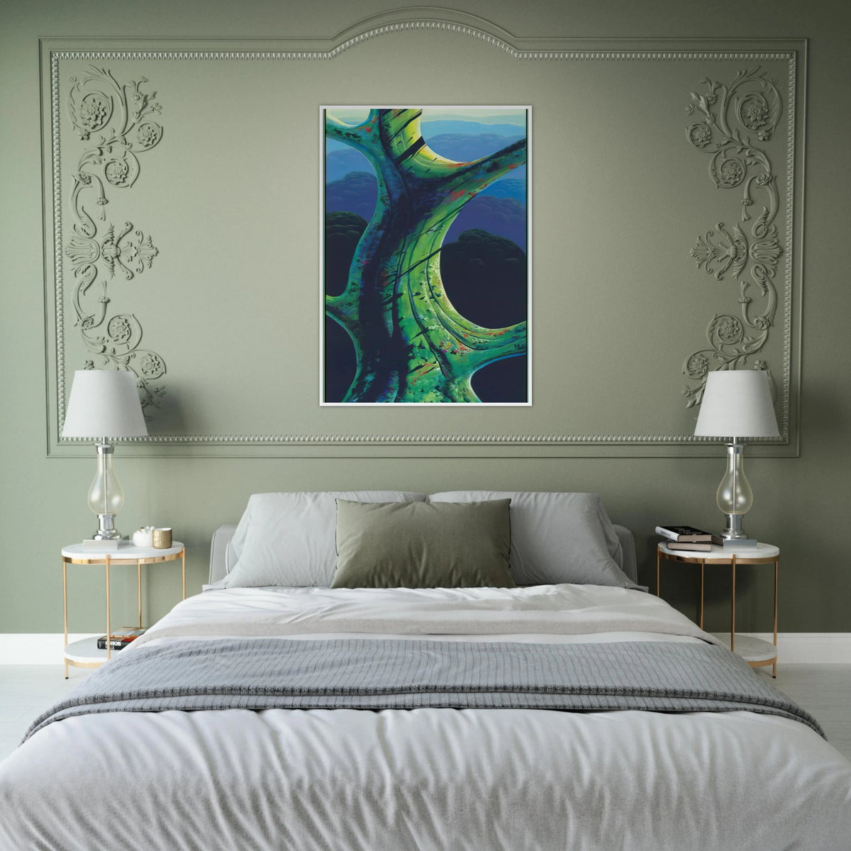 Sky Reach Framed Poster | Eyvind Earle Framed Prints Wall Art | Eyvind Earle Prints