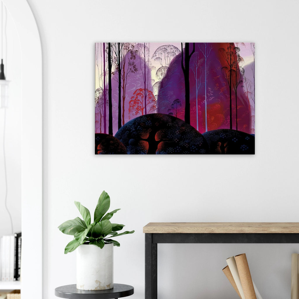 Mauve, Red and Purple Canvas | Eyvind Earle Canvas | Eyvind Earle Prints