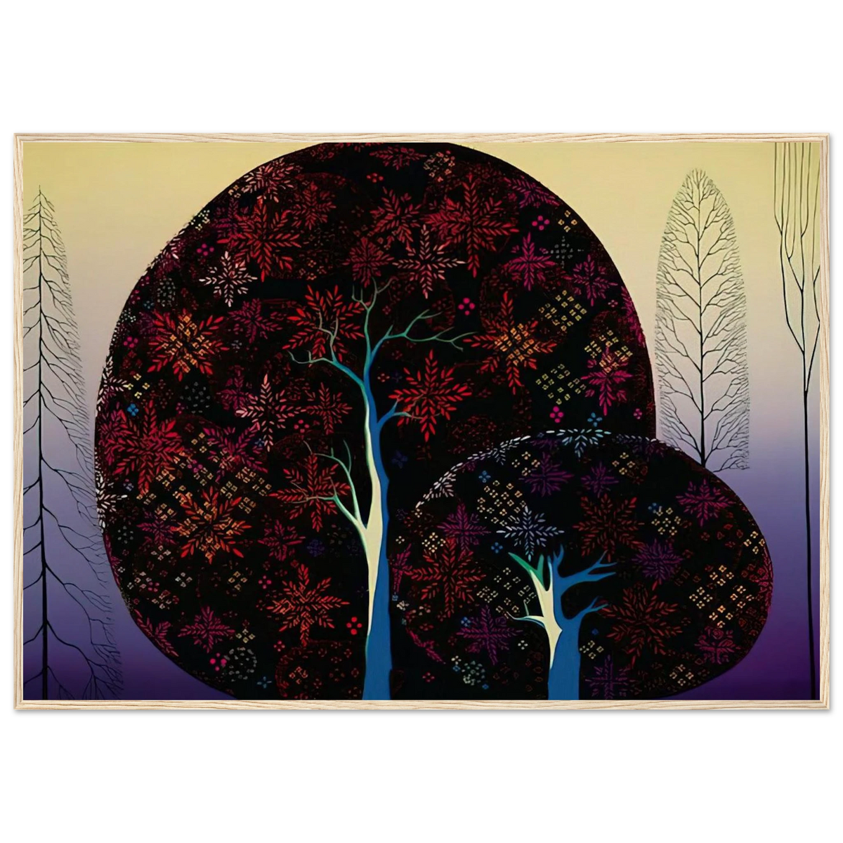 A Tree Poem Framed Poster | Eyvind Earle Framed Prints Wall Art | Eyvind Earle Prints