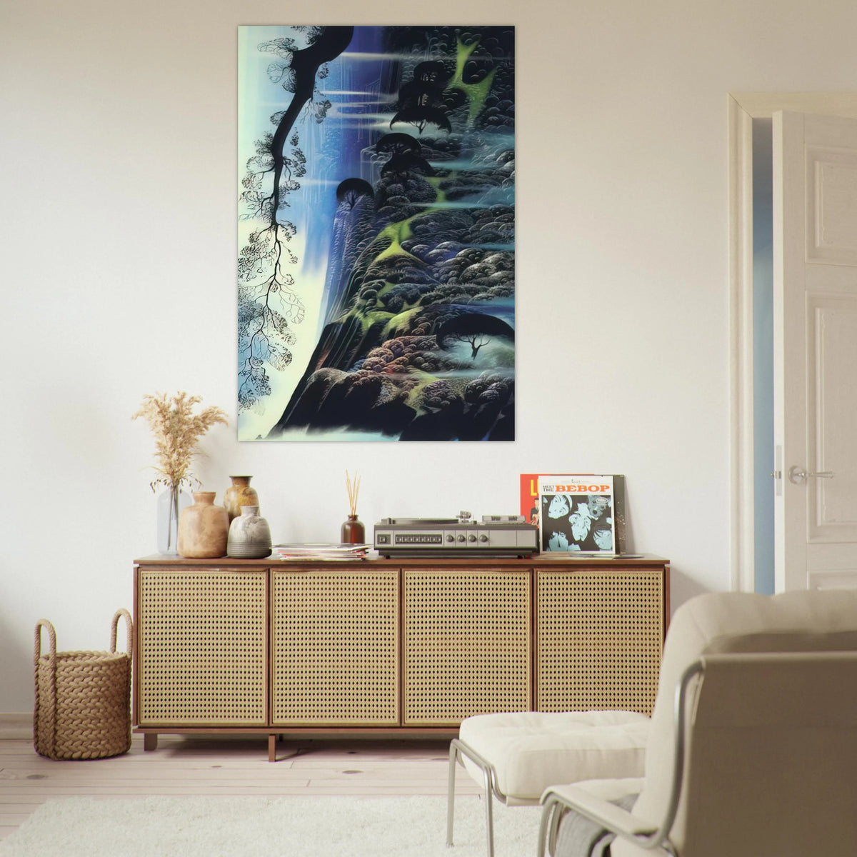 Steep Coast Line Poster | Eyvind Earle Poster | Eyvind Earle Prints