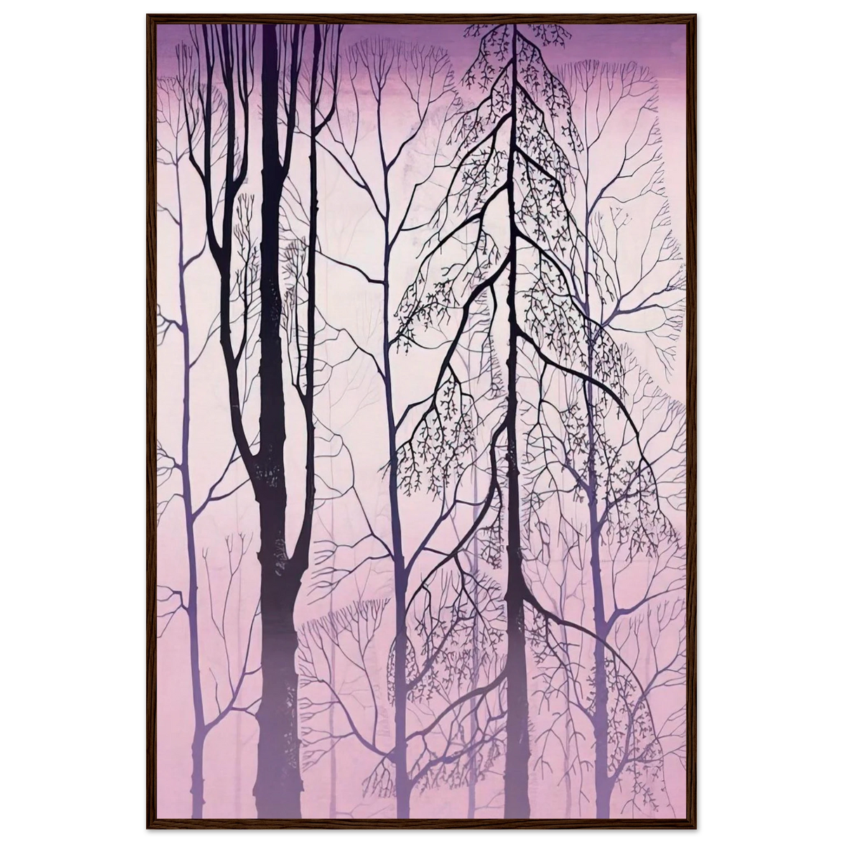 Winter woods Framed Poster | Eyvind Earle Framed Prints Wall Art | Eyvind Earle Prints