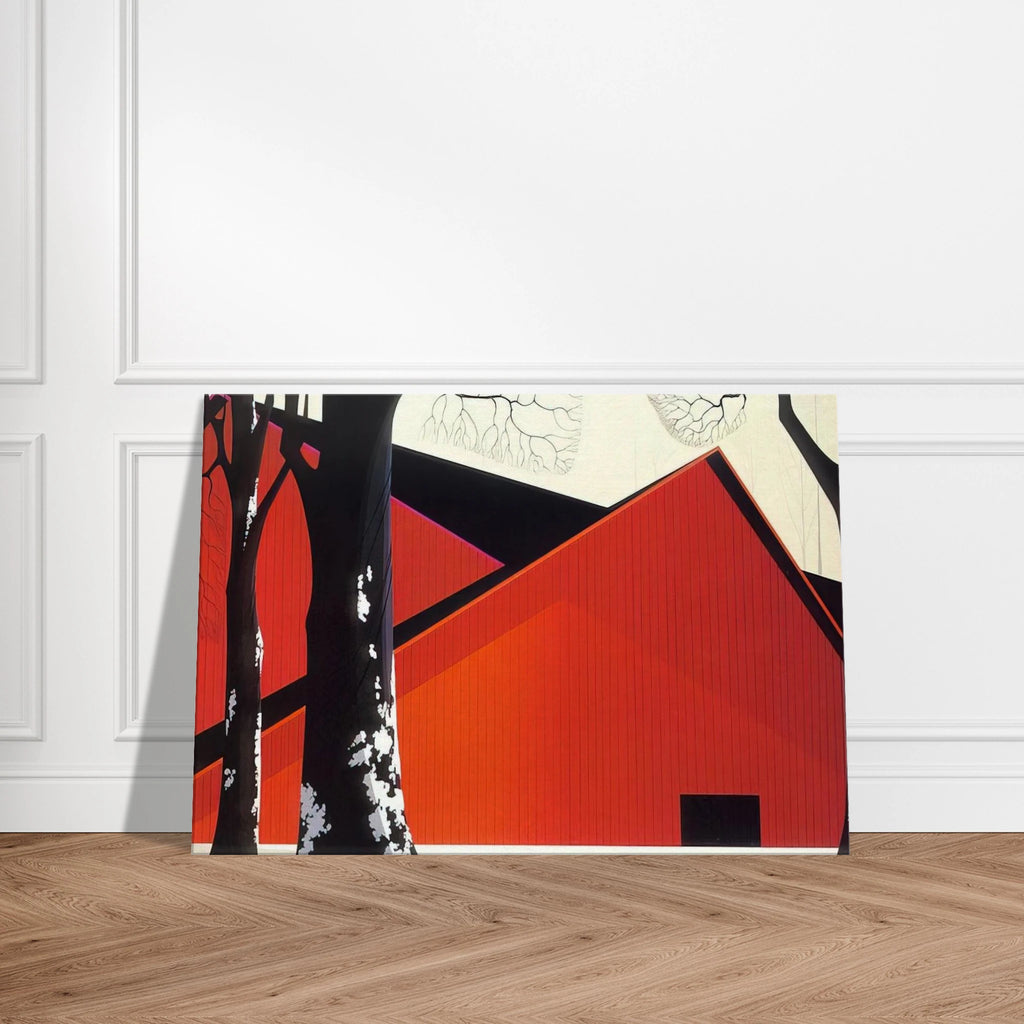 The Great Red Barn Canvas | Eyvind Earle Canvas | Eyvind Earle Prints