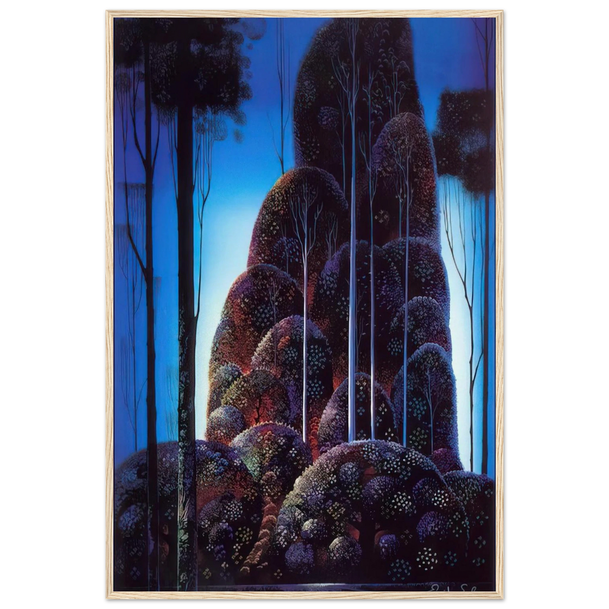 Tall Trees Framed Poster | Eyvind Earle Framed Prints Wall Art | Eyvind Earle Prints