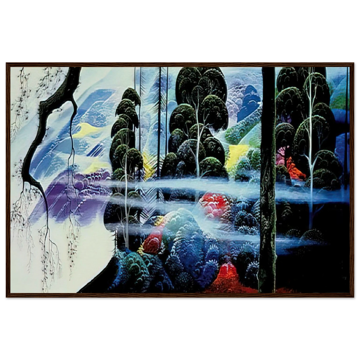 Along the Coast Framed Poster | Eyvind Earle Framed Prints Wall Art | Eyvind Earle Prints