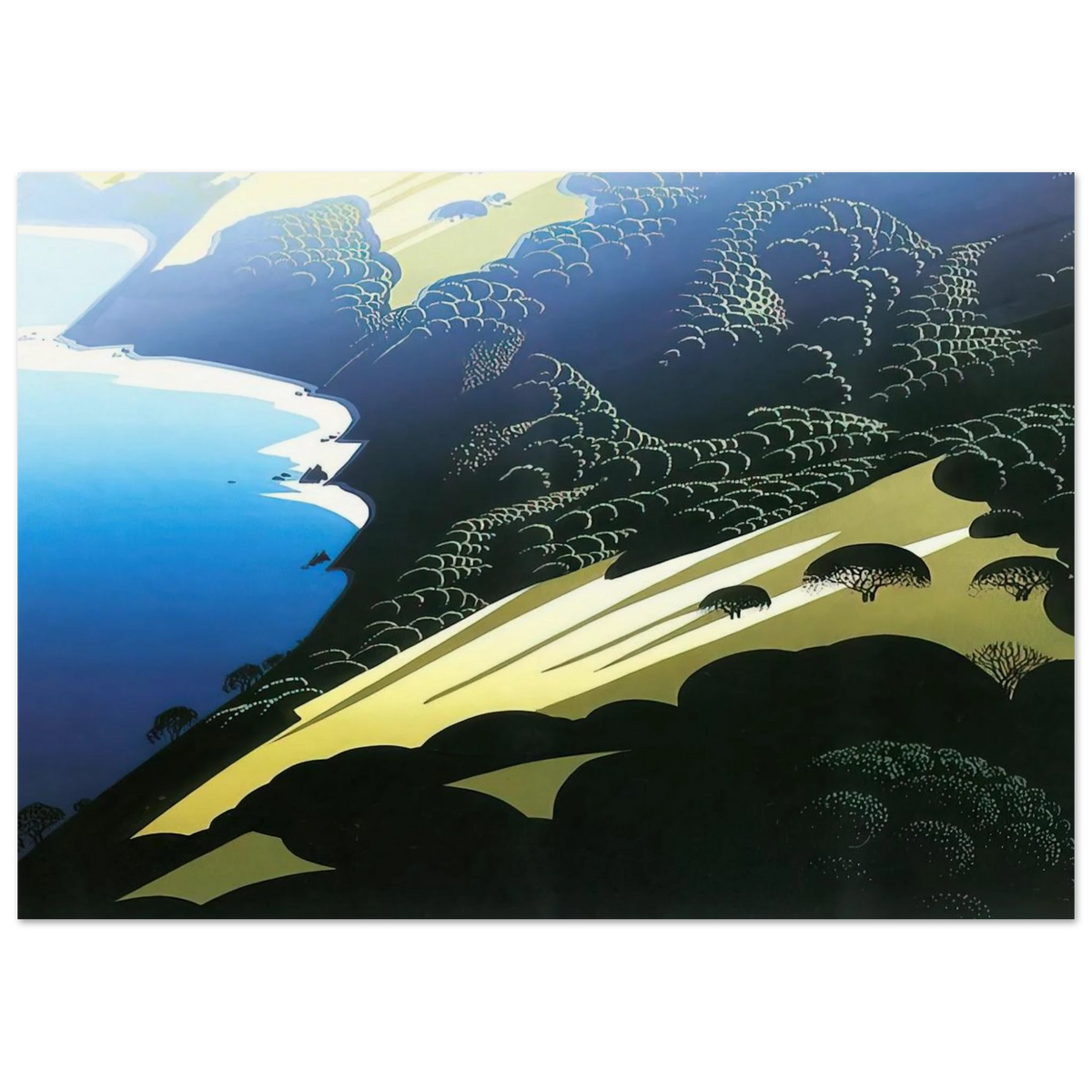 Seaside Pastures Poster | Eyvind Earle Poster | Eyvind Earle Prints