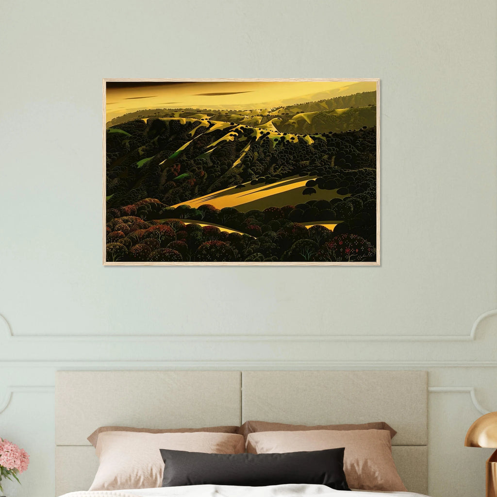 Santa Cruz Mountains Framed Poster | Eyvind Earle Framed Prints Wall Art | Eyvind Earle Prints