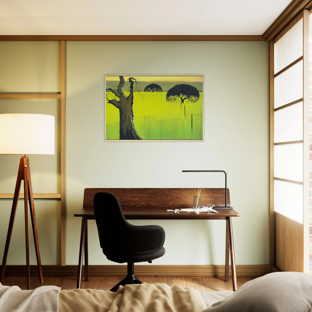 Mustard Field Framed Poster | Eyvind Earle Framed Prints Wall Art | Eyvind Earle Prints