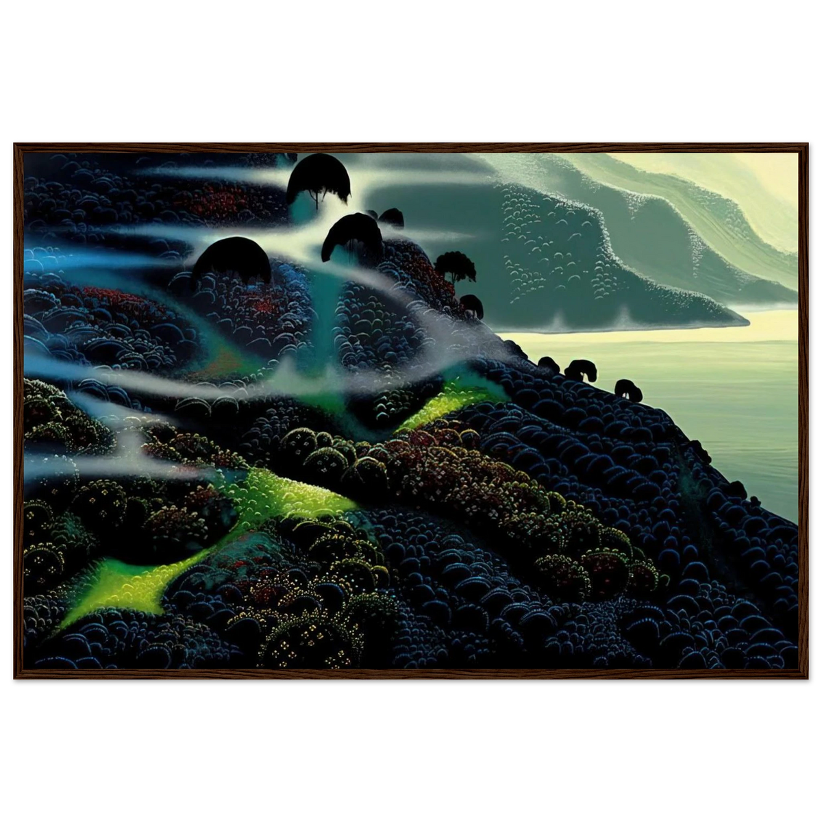 Ocean Paradise Framed Poster | Eyvind Earle Framed Prints Wall Art | Eyvind Earle Prints