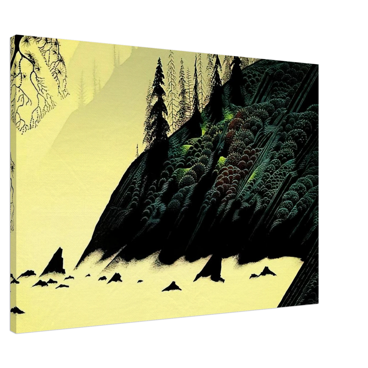 Spruce Redwood and Pine Canvas | Eyvind Earle Canvas | Eyvind Earle Prints