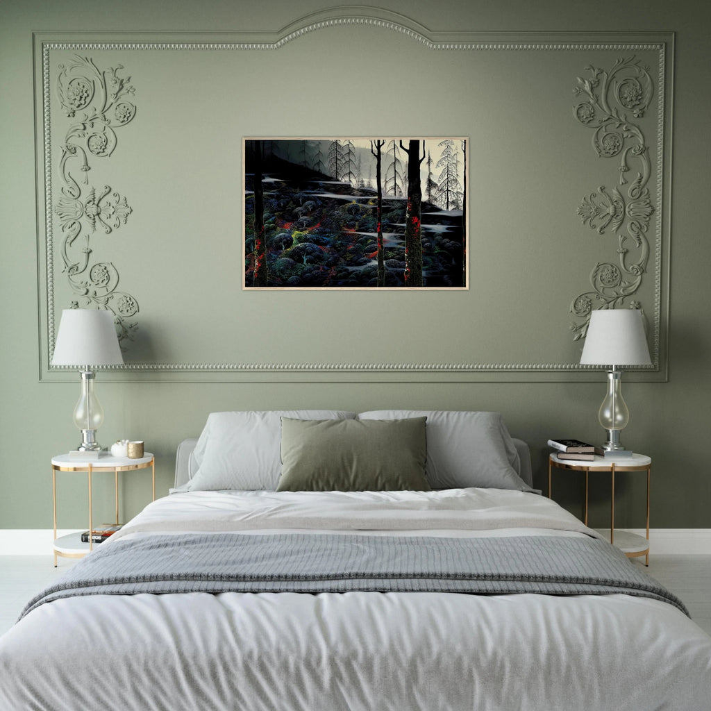 Dawn's First Light Framed Poster | Eyvind Earle Framed Prints Wall Art | Eyvind Earle Prints