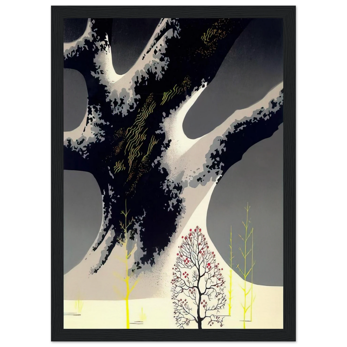 Winter Oak Framed Poster | Eyvind Earle Framed Prints Wall Art | Eyvind Earle Prints