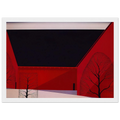 Western Barns Framed Poster | Eyvind Earle Framed Prints Wall Art | Eyvind Earle Prints