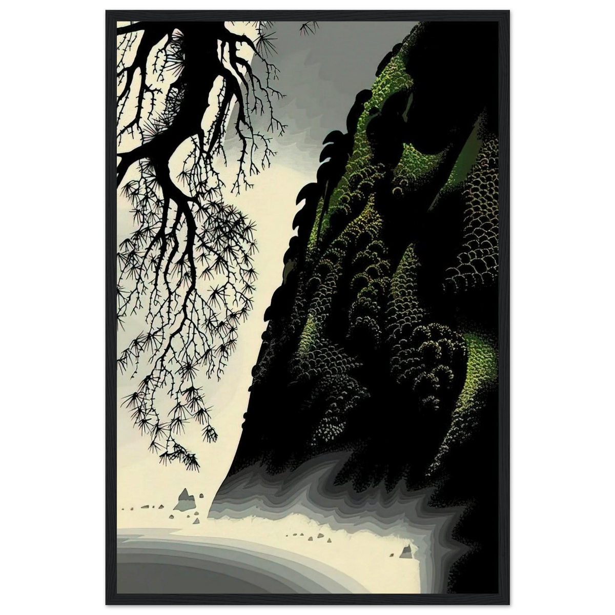 Little Big Sur Framed Poster | Eyvind Earle Framed Prints Wall Art | Eyvind Earle Prints