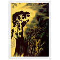 Sunset Silhouette Framed Poster | Eyvind Earle Framed Prints Wall Art | Eyvind Earle Prints