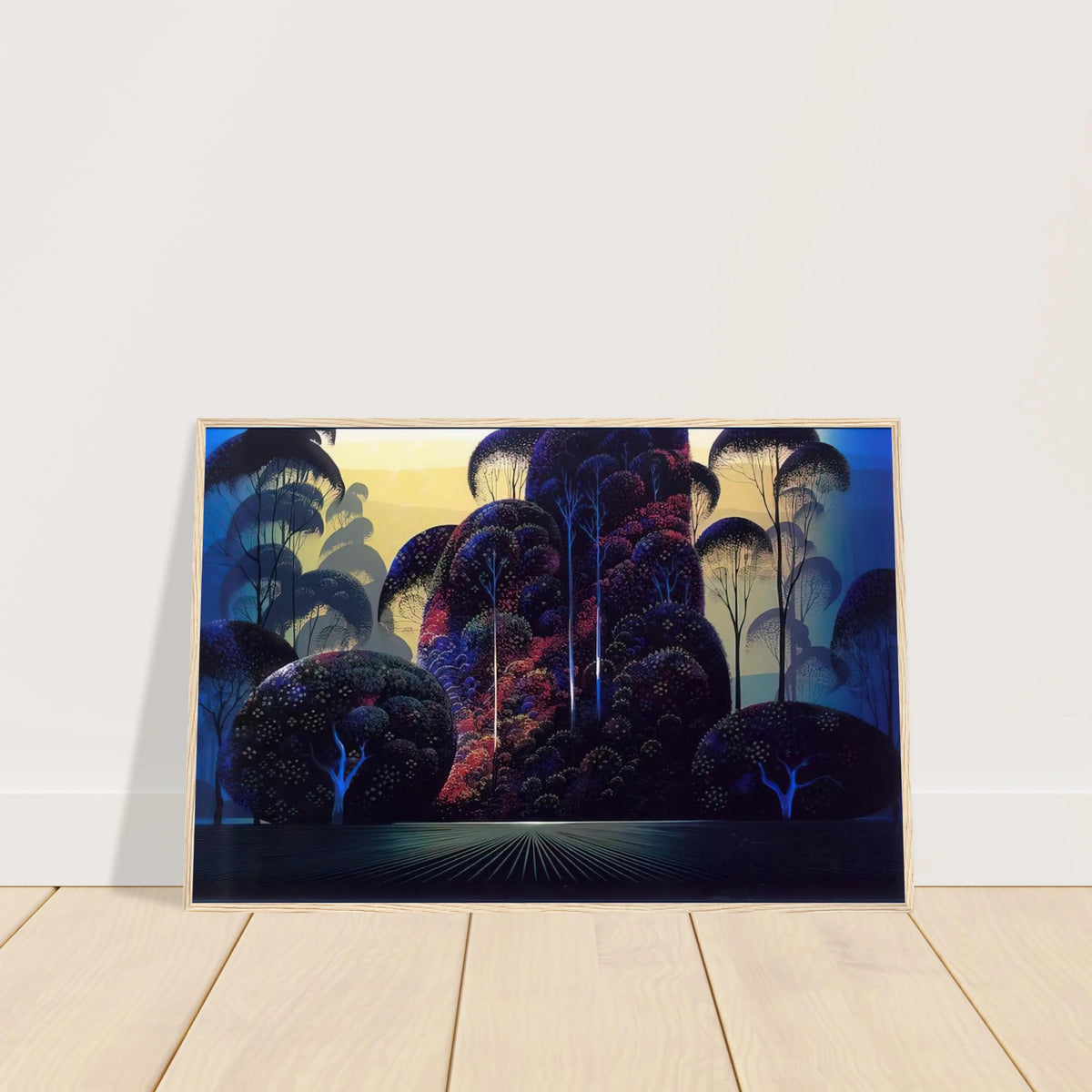 Mendocino Framed Poster | Eyvind Earle Framed Prints Wall Art | Eyvind Earle Prints