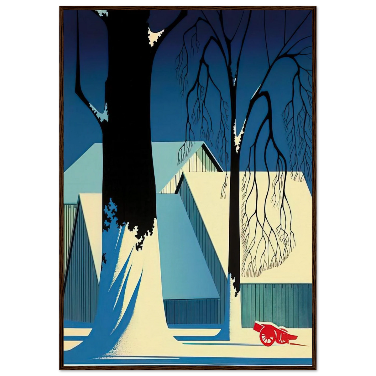 Turquoise Framed Poster | Eyvind Earle Framed Prints Wall Art | Eyvind Earle Prints