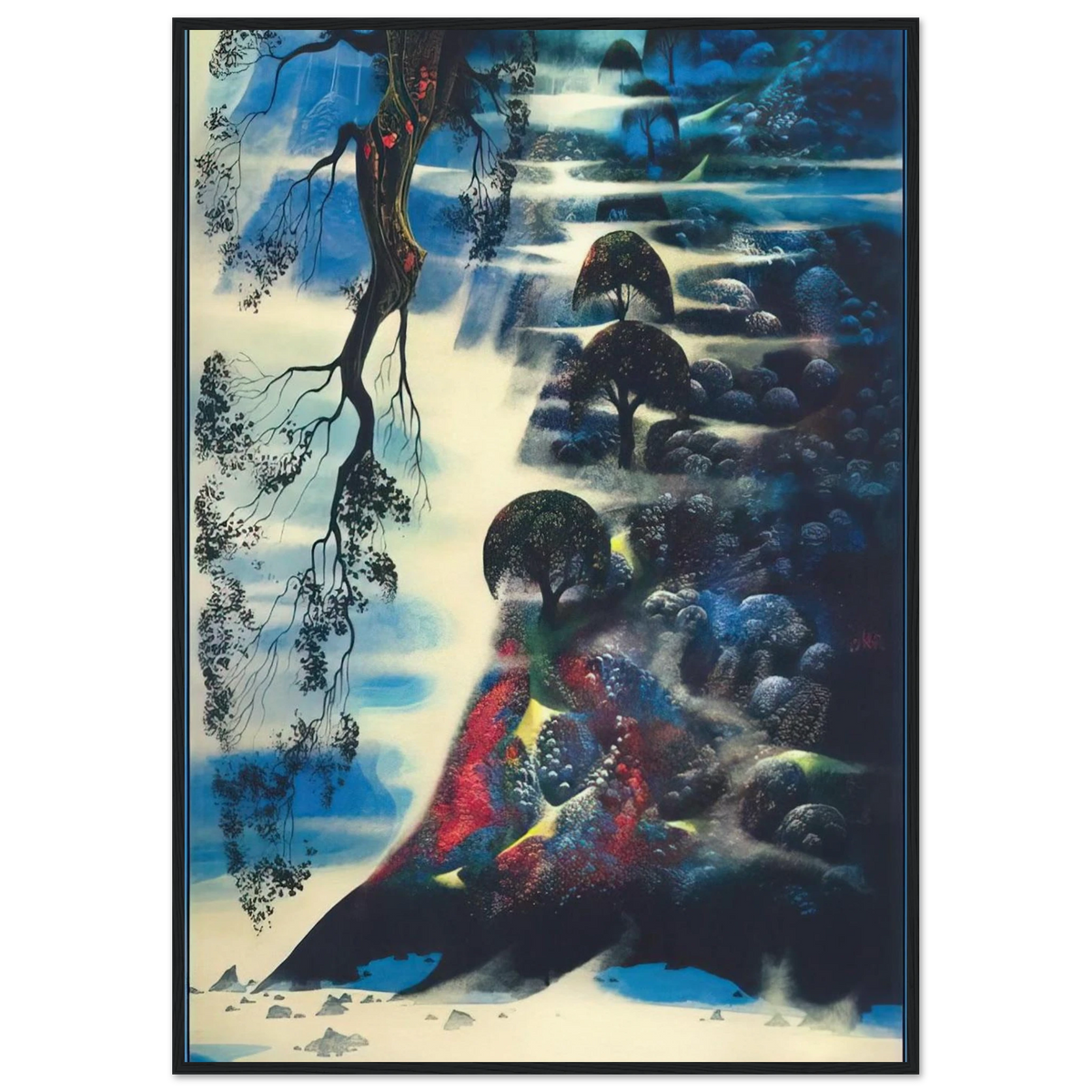 Summer Morning Mist Framed Poster | Eyvind Earle Framed Prints Wall Art | Eyvind Earle Prints