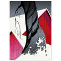 Red Barn and Grey Sky Poster | Eyvind Earle Poster | Eyvind Earle Prints