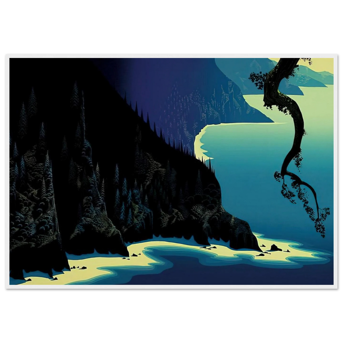 Big Sur Framed Poster | Eyvind Earle Framed Prints Wall Art | Eyvind Earle Prints