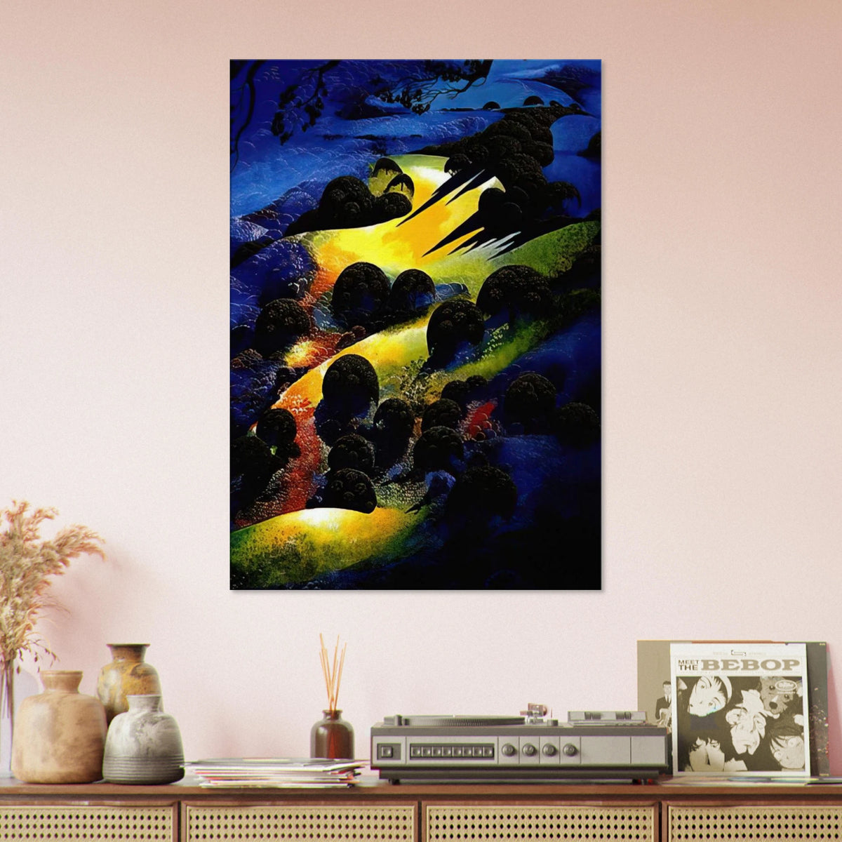 Sunset Flame Canvas | Eyvind Earle Canvas | Eyvind Earle Prints