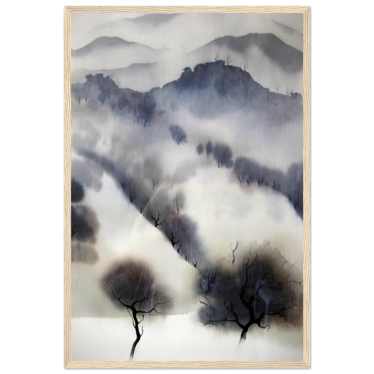 California landscape Framed Poster | Eyvind Earle Framed Prints Wall Art | Eyvind Earle Prints