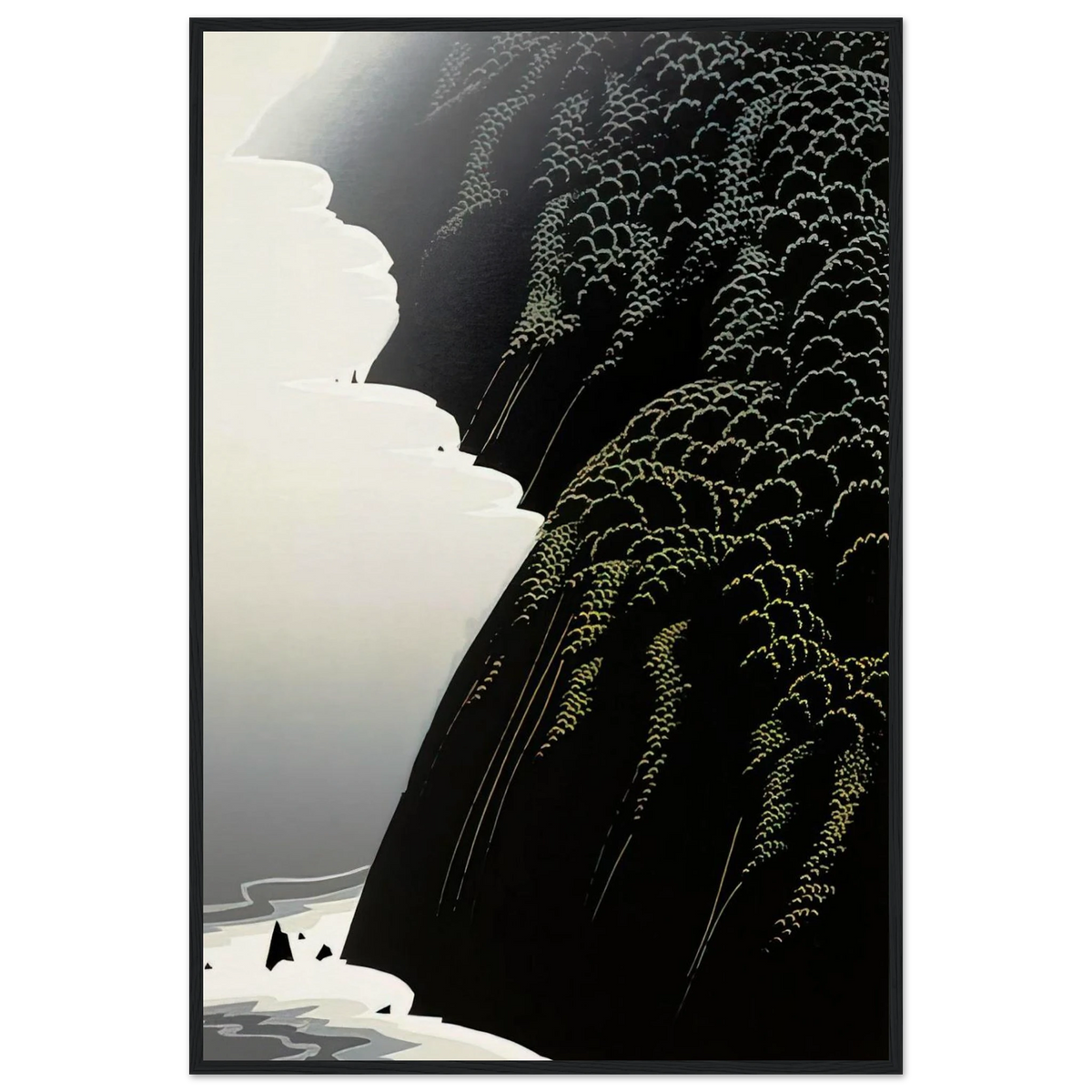 California Coast Framed Poster | Eyvind Earle Framed Prints Wall Art | Eyvind Earle Prints