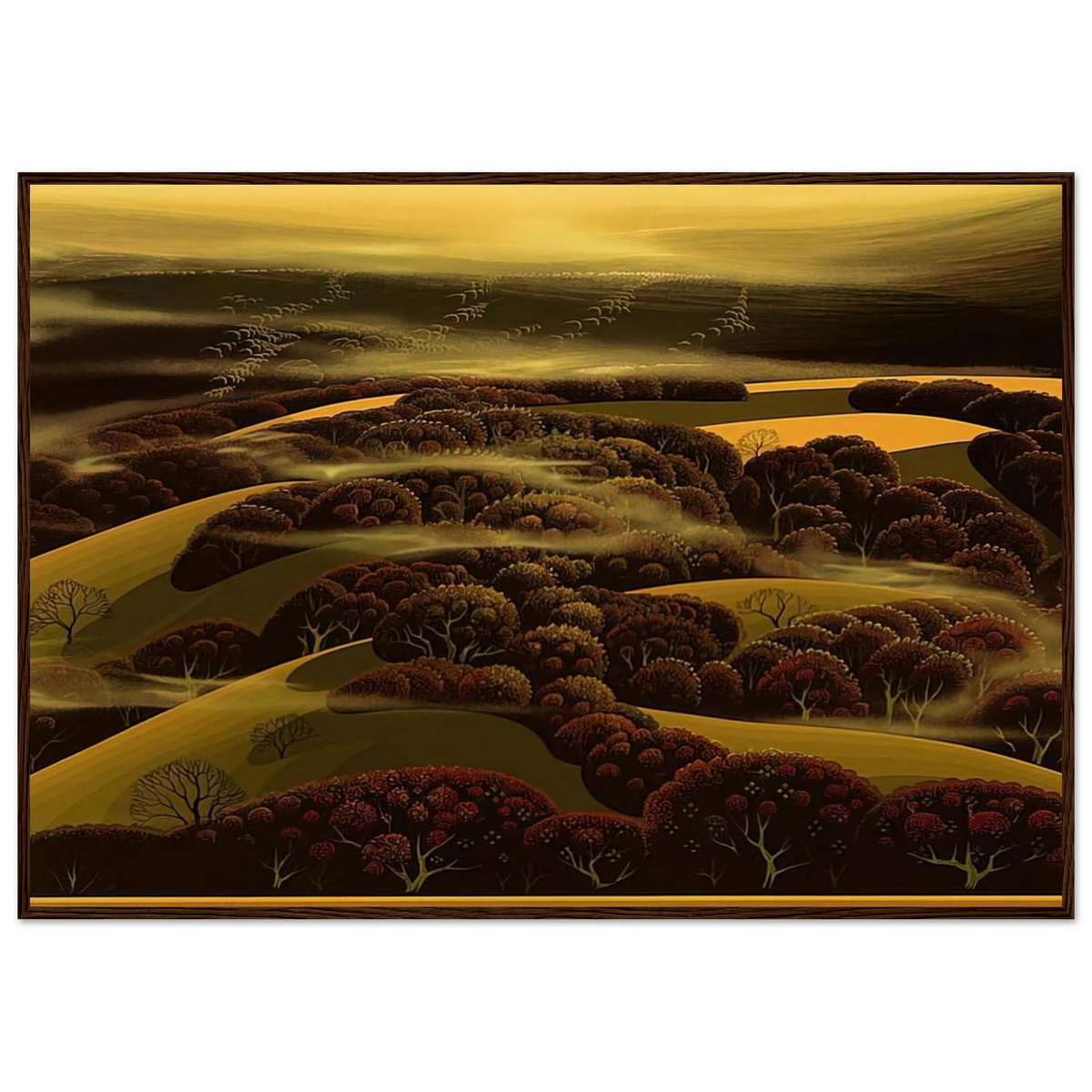 When the Fog Rolls In Framed Poster | Eyvind Earle Framed Prints Wall Art | Eyvind Earle Prints