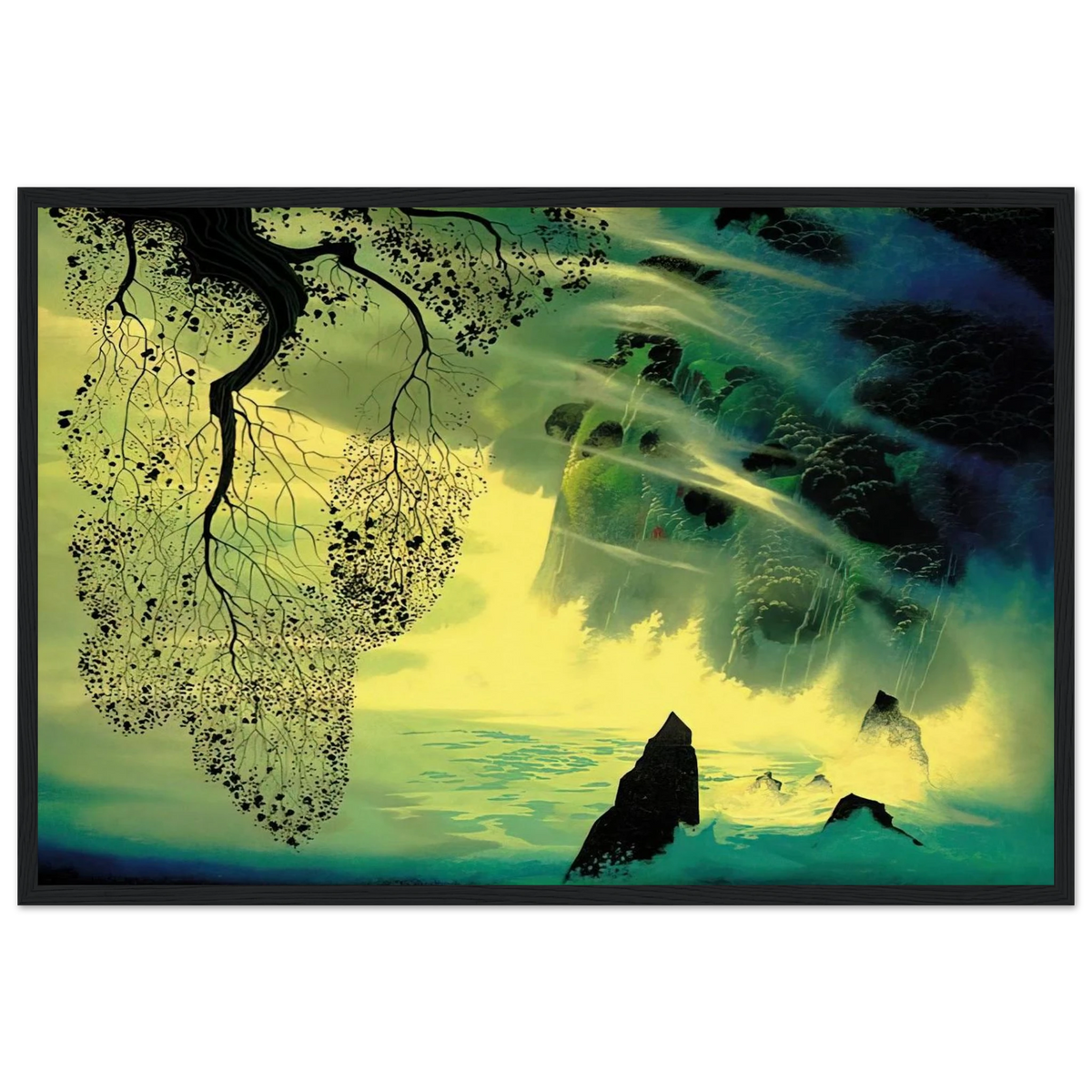 A Swirl of Fog Framed Poster | Eyvind Earle Framed Prints Wall Art | Eyvind Earle Prints