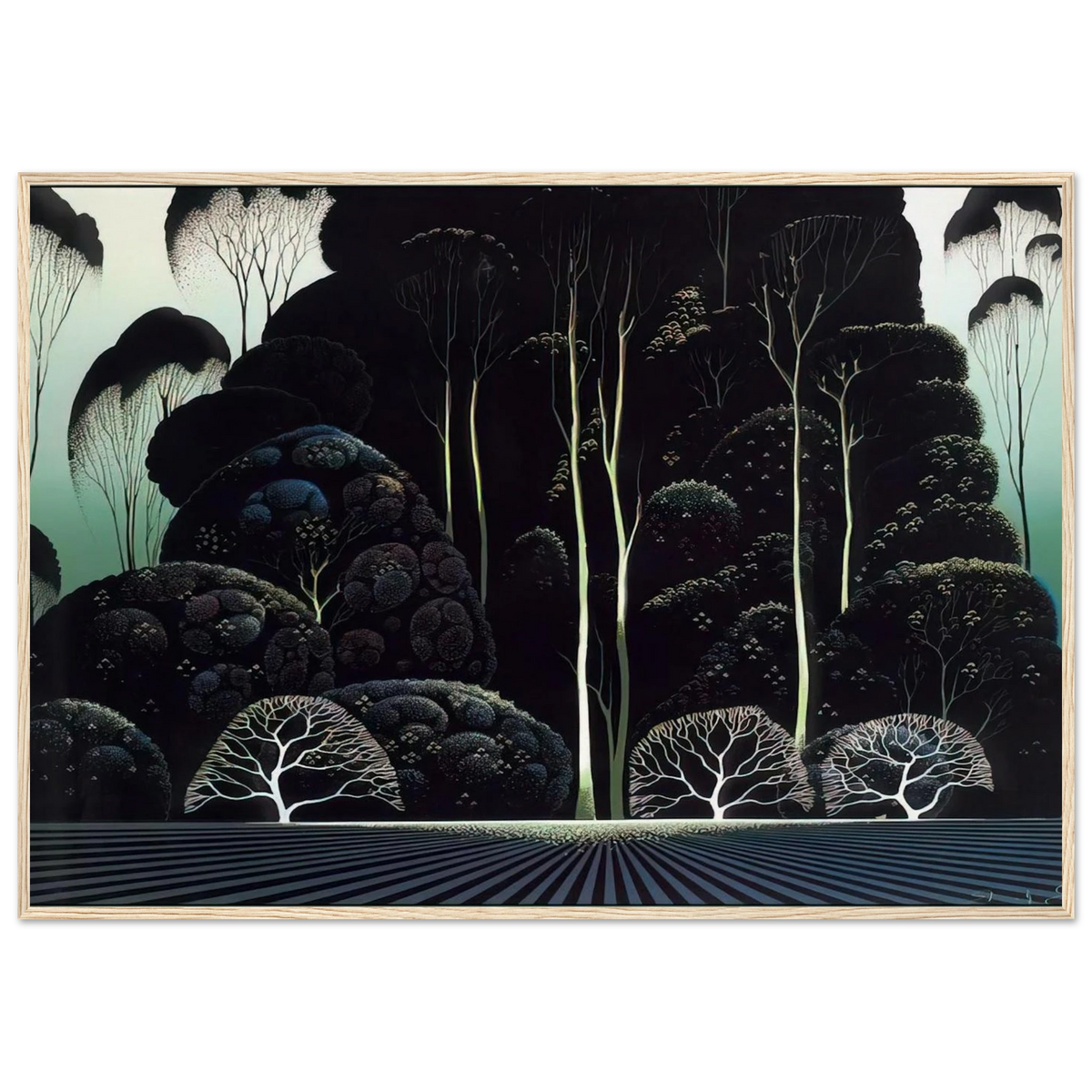 Eucalyptus Framed Poster | Eyvind Earle Framed Prints Wall Art | Eyvind Earle Prints