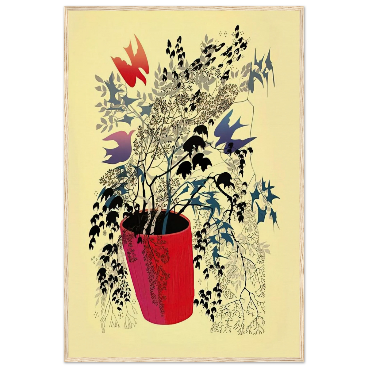 Red Barrell Framed Poster | Eyvind Earle Framed Prints Wall Art | Eyvind Earle Prints
