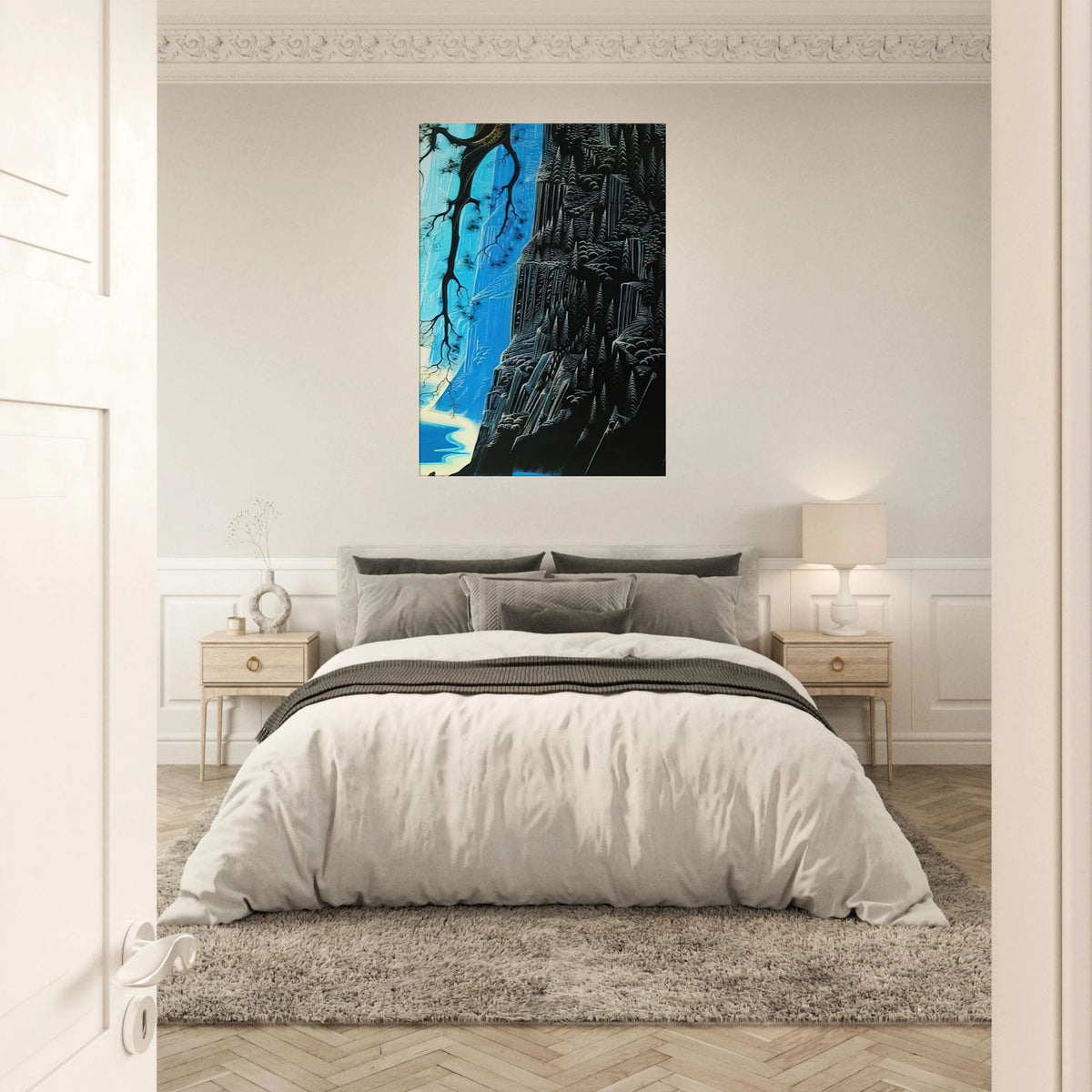 Cliffs Ascending Canvas | Eyvind Earle Canvas | Eyvind Earle Prints