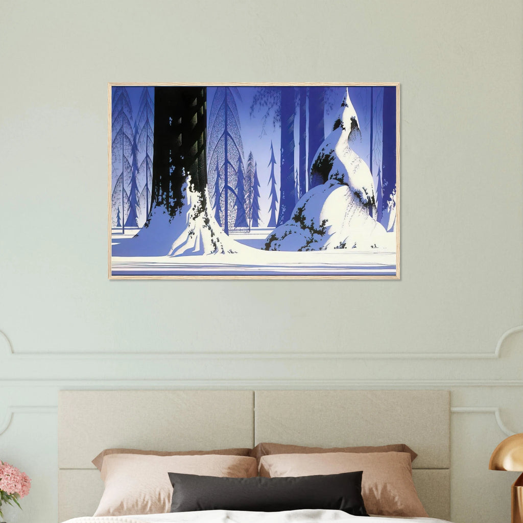 Winter Framed Poster | Eyvind Earle Framed Prints Wall Art | Eyvind Earle Prints