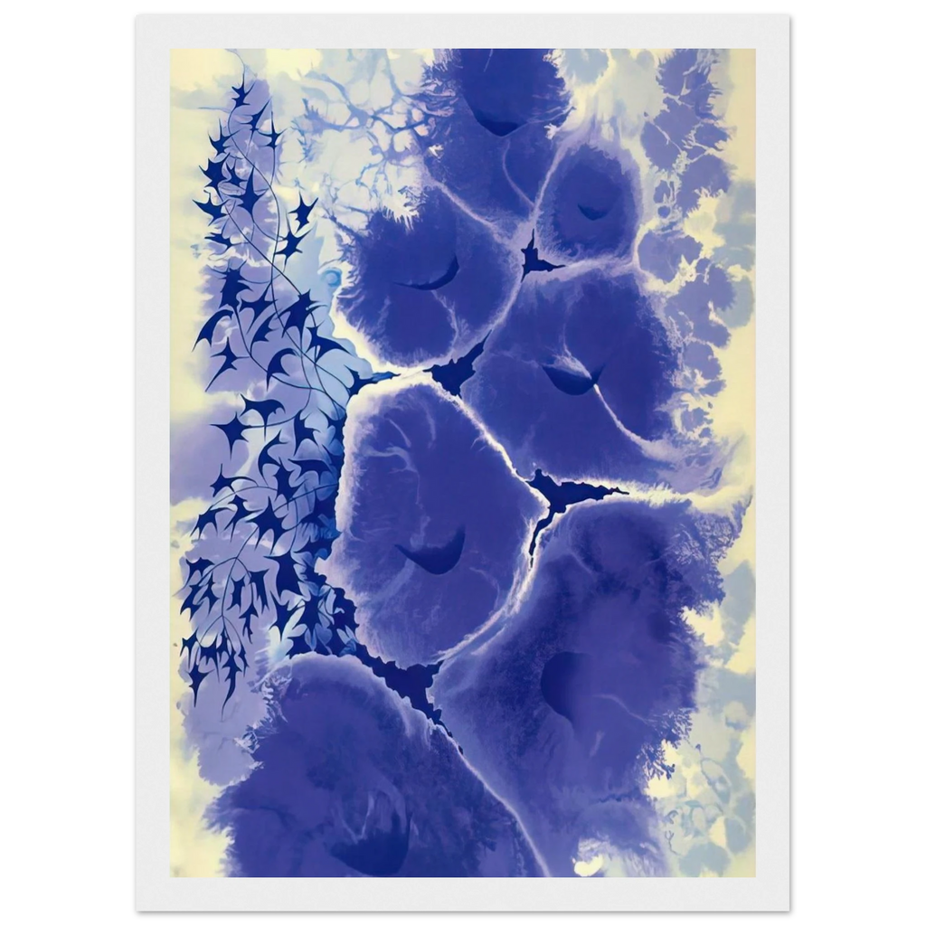 Mauve Floral Framed Poster | Eyvind Earle Framed Prints Wall Art | Eyvind Earle Prints