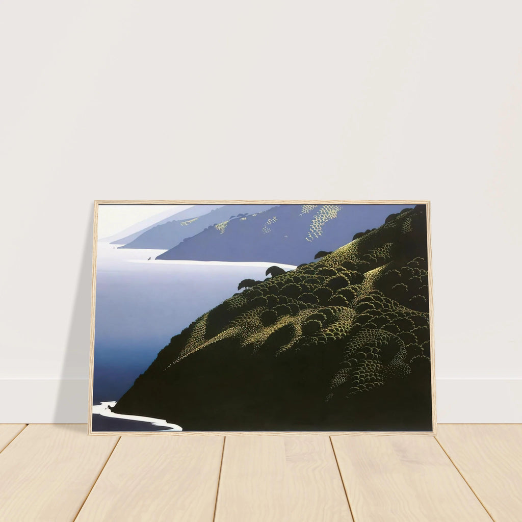 Big Sur Calm Framed Poster | Eyvind Earle Framed Prints Wall Art | Eyvind Earle Prints